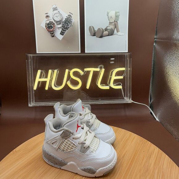 Jordan Other - Jordan 4 Retro ‘White Oreo’ (TD) Size 5C